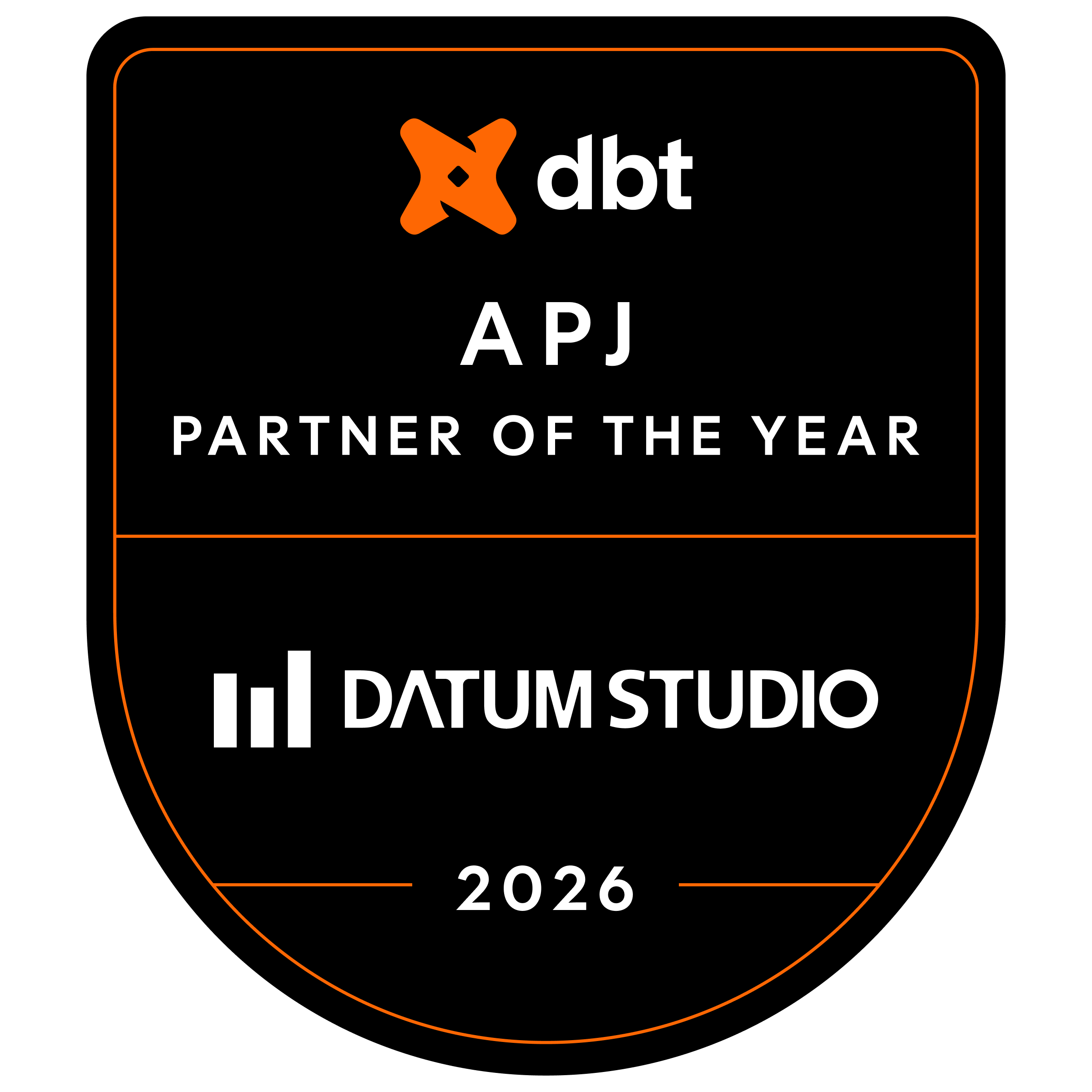 dbt APJ PARTNER OF THE YEAR 2026 DATUM STUDIO